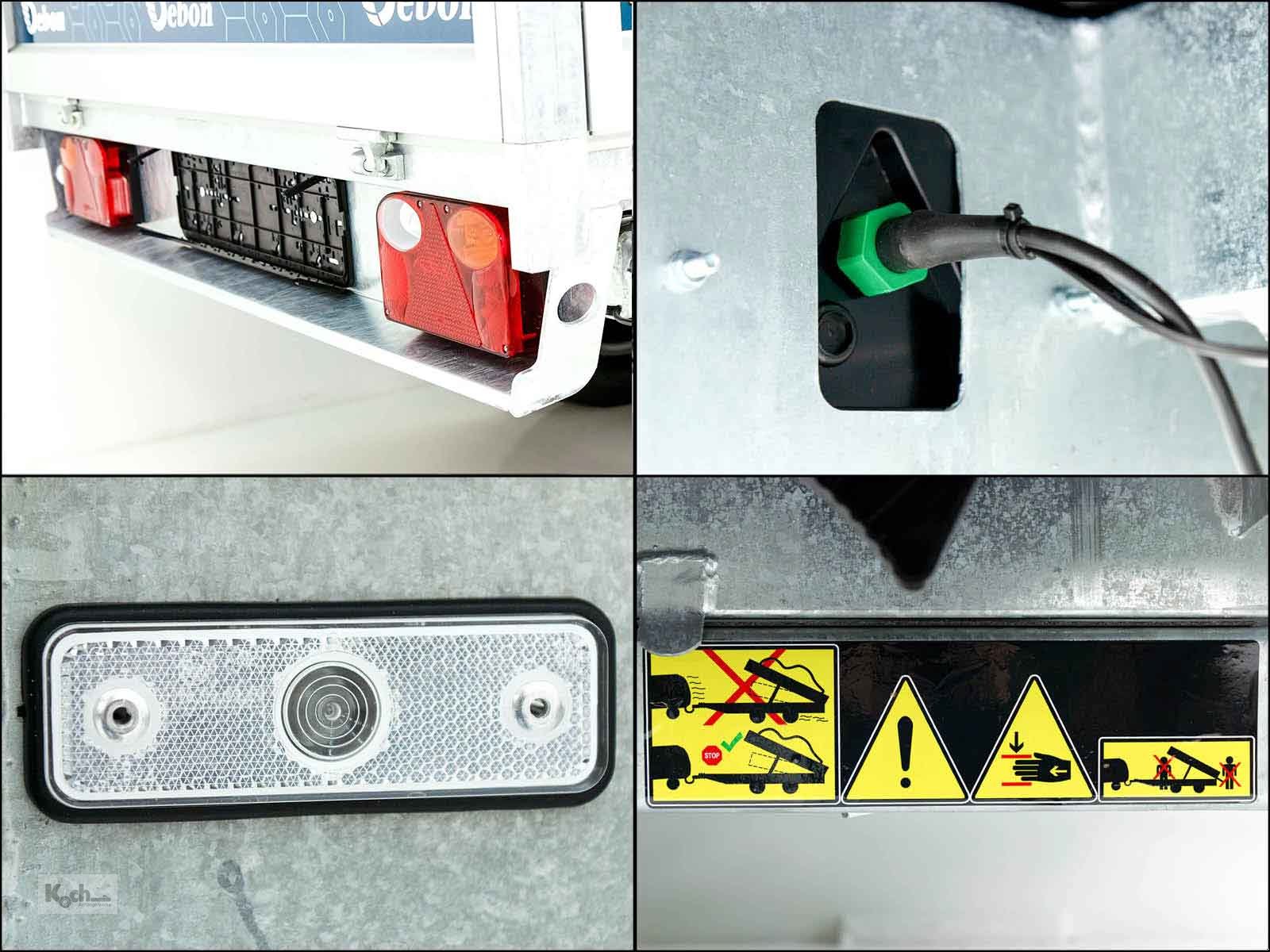 Anhänger typu Sonstige Heckkipper 155x305cm 2,0t|E-Pumpe (Ki12311666So), Neumaschine v Winsen (Luhe) (Obrázek 10)